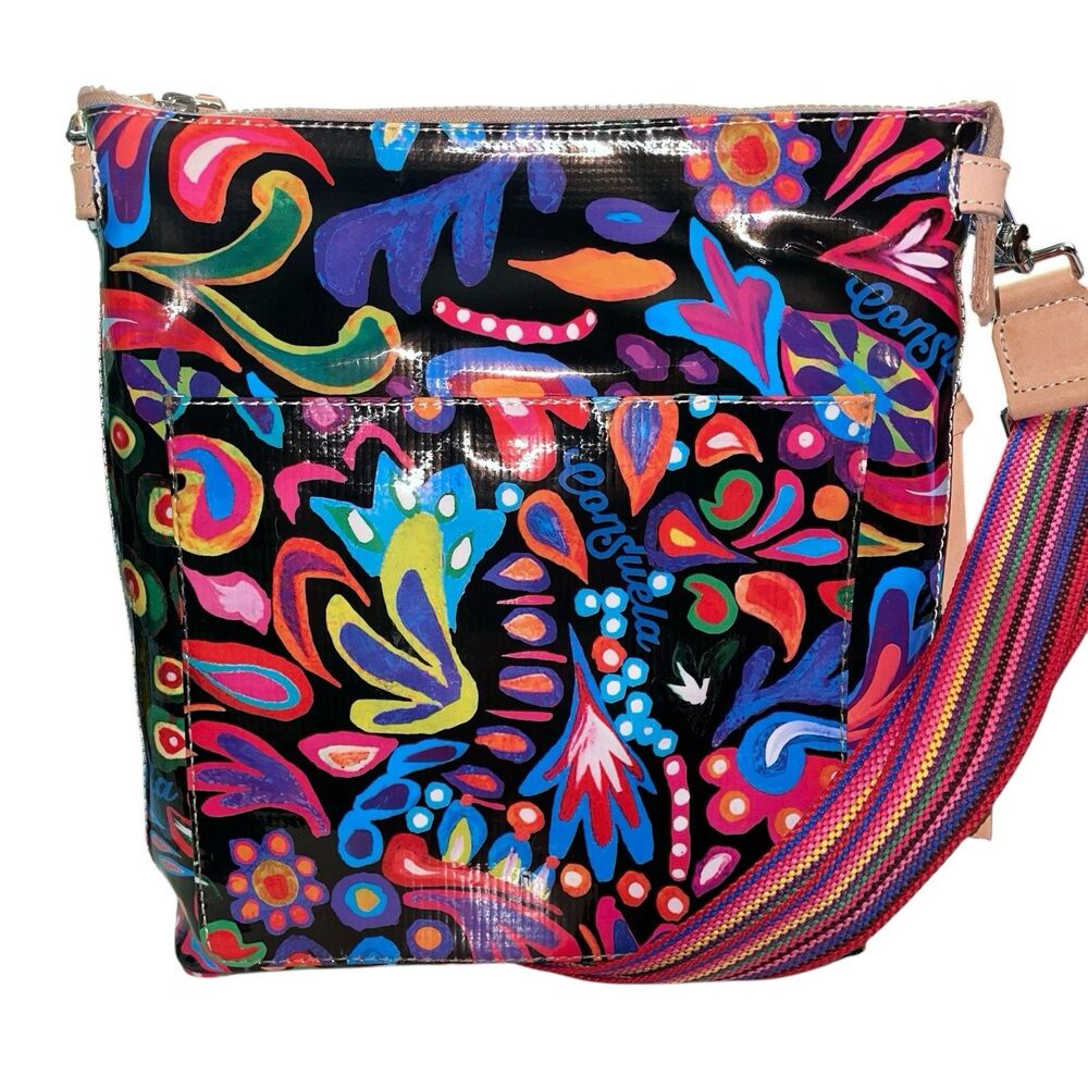 CONSUELA Sophie Tour Colorful Leather Crossbody Bag NWOT - Picture 3 of 9
